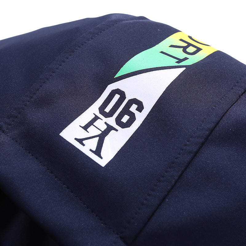 2024 Spring and Autumn Men's Casual Sports Suit Large Size Men's Trendy Cross-Border Loose Hooded Two-Piece Set European and American Men's and Women's