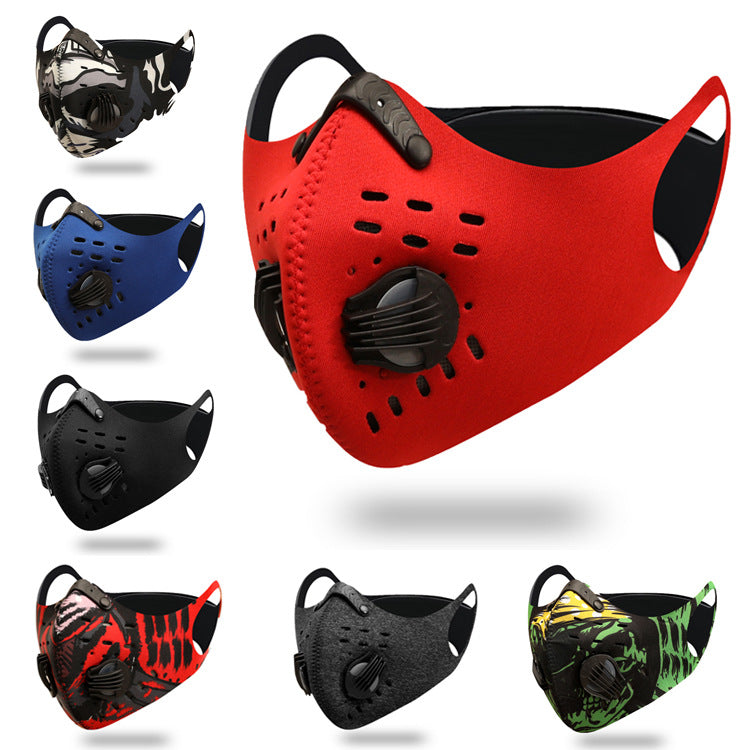 Windproof Dustproof Cycling Face Mask Unisex Bicycle Equipment Warm Running Breathable Activated Carbon Outdoor Sports Face Mask