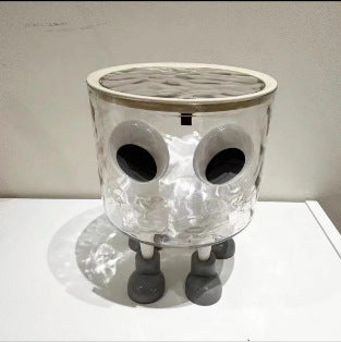 Water Ripple Bathroom Tissue with Lid Storage Box Desktop Hairpin Hairband Rubber Band Storage Fixing Box Transparent Acrylic