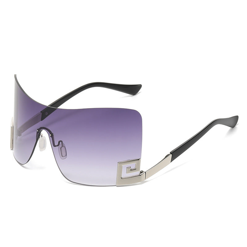 6011 European and American large frame one-piece sunglasses 2023 cross-border y2g personality wild sunglasses wholesale sunglasses