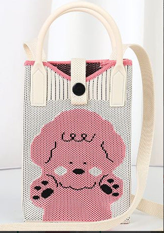Plaid Mobile Phone Bag Women's Crossbody Bag Mini Small Bag Small and Cute Lightweight Four Seasons Handbag Knitted Bag