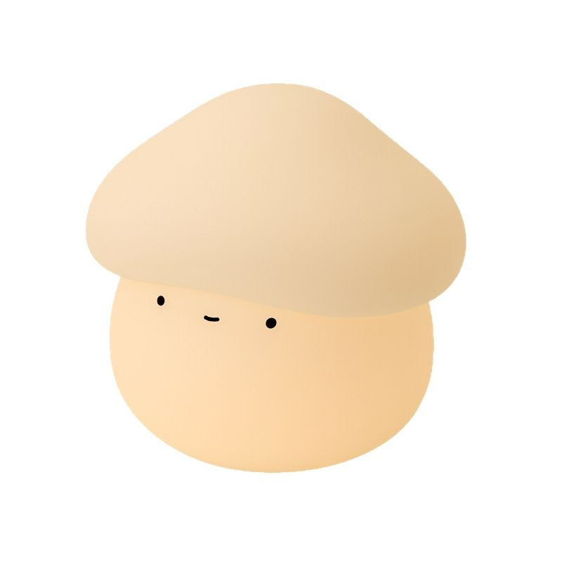Mushroom Head Night Light USB Charging Timed Dimming Silicone Pat Light Bedroom Bedside Baby Feeding Night Light