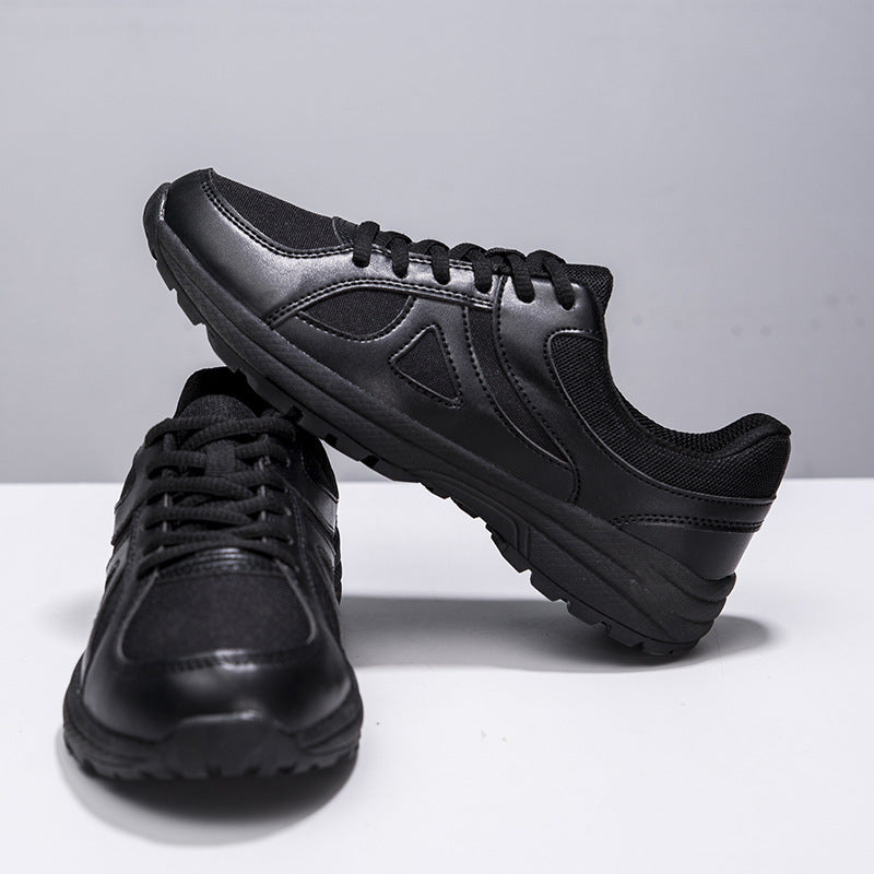 Training Shoes Men's Black Physical Training Shoes Ultra Light Breathable Outdoor Running Shoes Non-Slip Soft Bottom Security Rescue Shoes