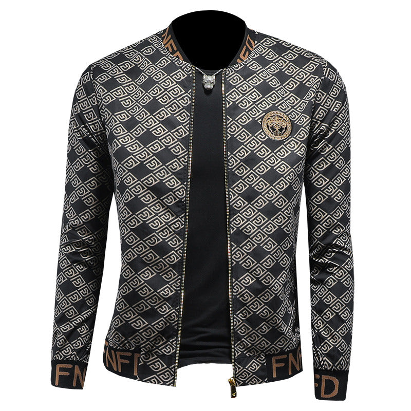 Men's New Autumn Fashion Trend Casual Versatile Men's Jacket Tops