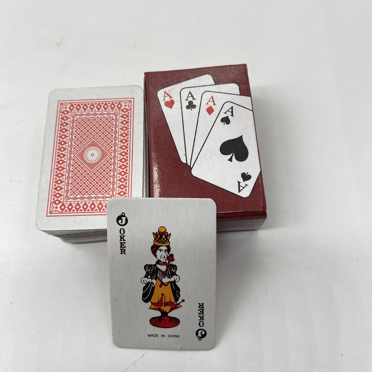 Cute Mini Fingertip Playing Cards Children's Card Poker Travel Table Game Cards Pocket Portable Playing Cards