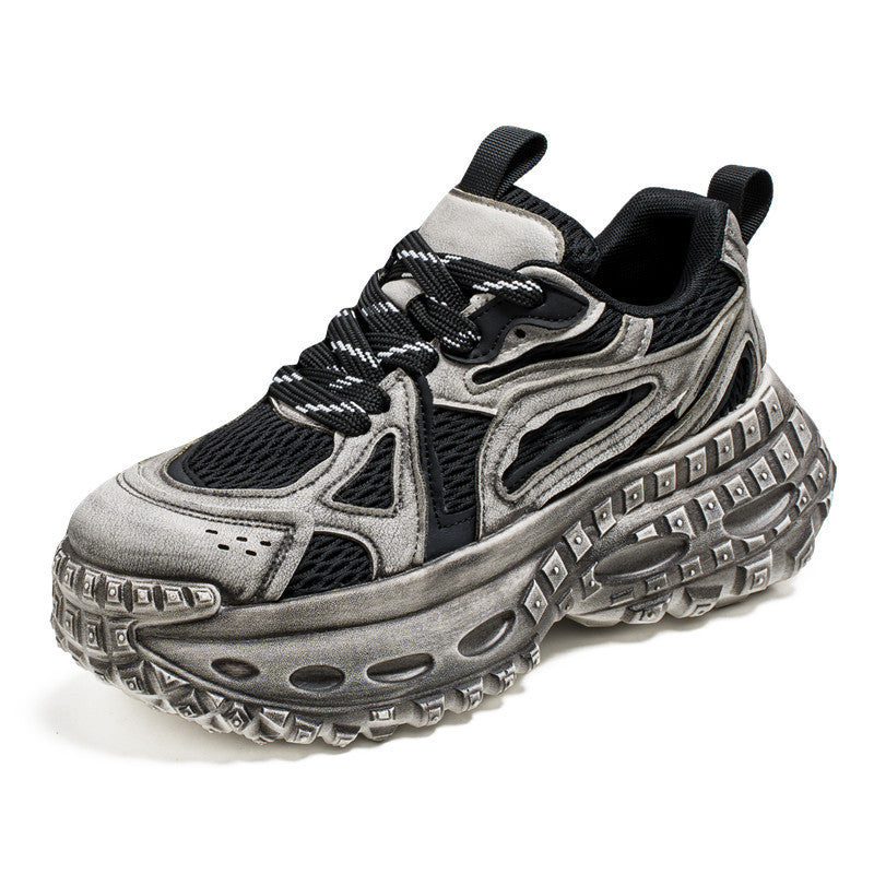 Retro Dad Shoes, Men's Shoes, Cross-Border New Casual Running Shoes, Youth Four-Season Thick-Soled Trendy Shoes, Dirty Sneakers