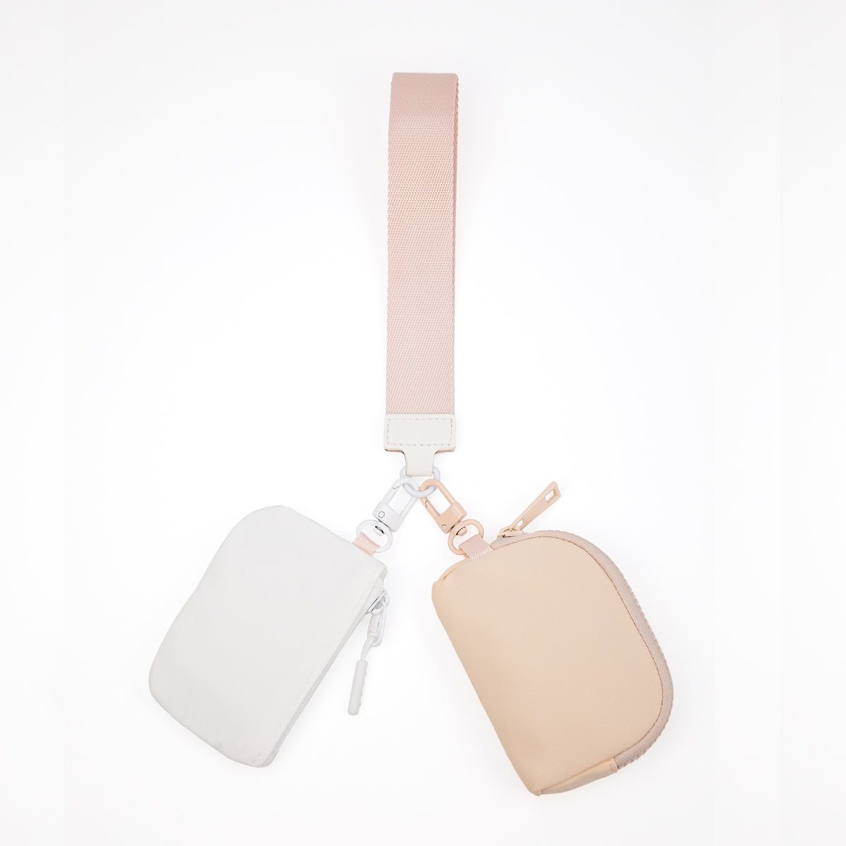 2025 New Lulu Same Style Wrist Bag Portable Lulu Card Bag Bank Card Mini Coin Cosmetics Bag Small Bag