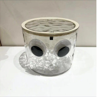 Water Ripple Bathroom Tissue with Lid Storage Box Desktop Hairpin Hairband Rubber Band Storage Fixing Box Transparent Acrylic