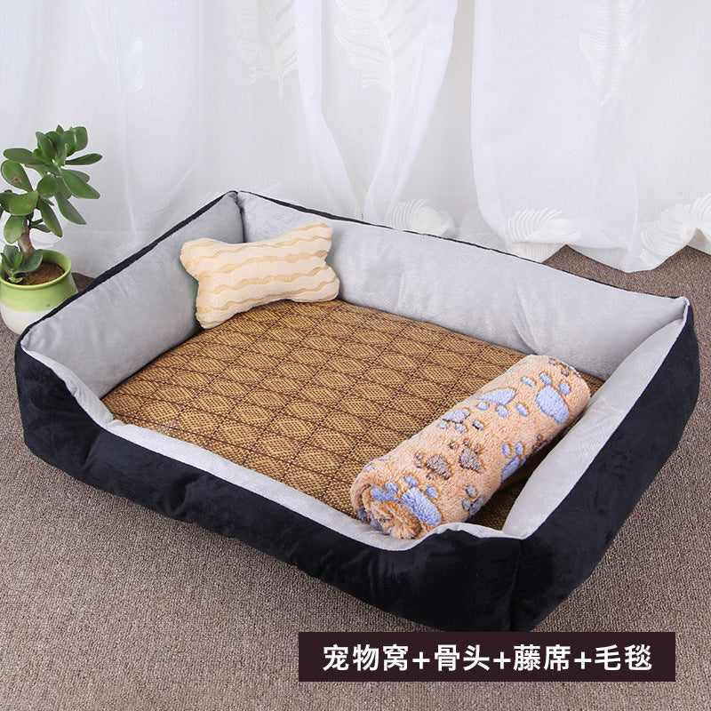 Factory spot dog kennel small, medium and large dog warm dog kennel Net Red pet kennel dog bed dog mat pet supplies wholesale