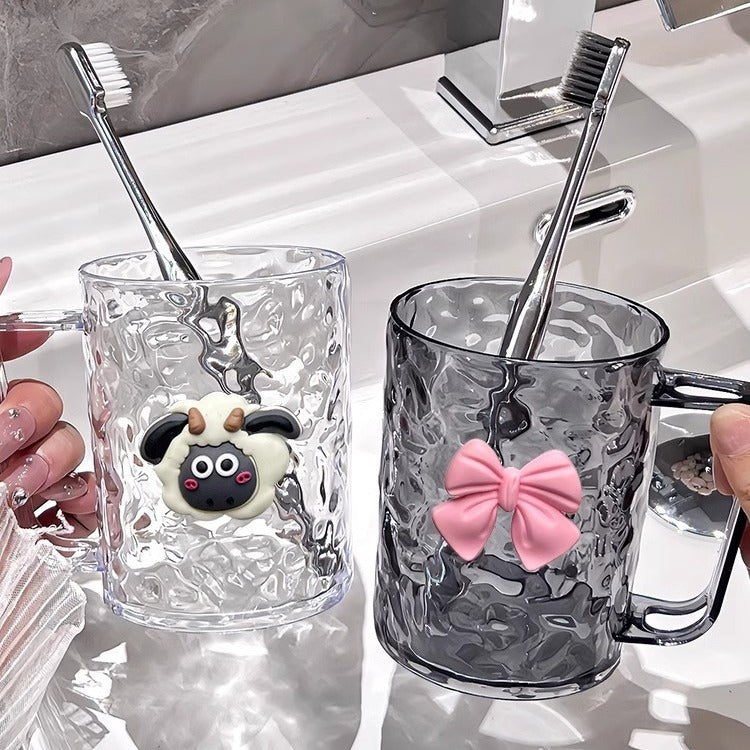 Light Luxury Simple Wash Cup Toothbrush Cup Couple's Set Mouthwash Cup Household Brush Cup Tooth Cage Children's Dental Cup