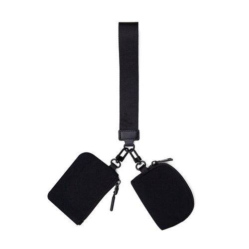 2025 New Lulu Same Style Wrist Bag Portable Lulu Card Bag Bank Card Mini Coin Cosmetics Bag Small Bag