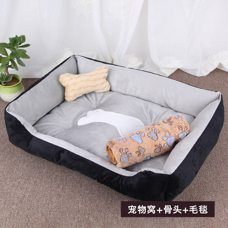 Factory spot dog kennel small, medium and large dog warm dog kennel Net Red pet kennel dog bed dog mat pet supplies wholesale