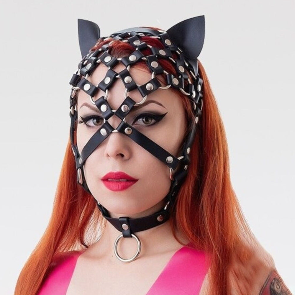 Fun headgear women's supplies sm props binding training mask hollow binding headgear spot wholesale