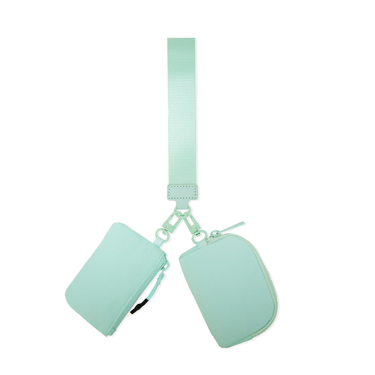 2025 New Lulu Same Style Wrist Bag Portable Lulu Card Bag Bank Card Mini Coin Cosmetics Bag Small Bag