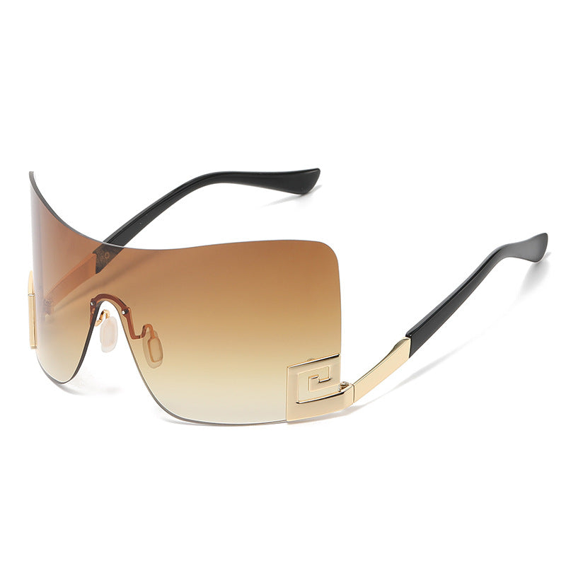 6011 European and American large frame one-piece sunglasses 2023 cross-border y2g personality wild sunglasses wholesale sunglasses