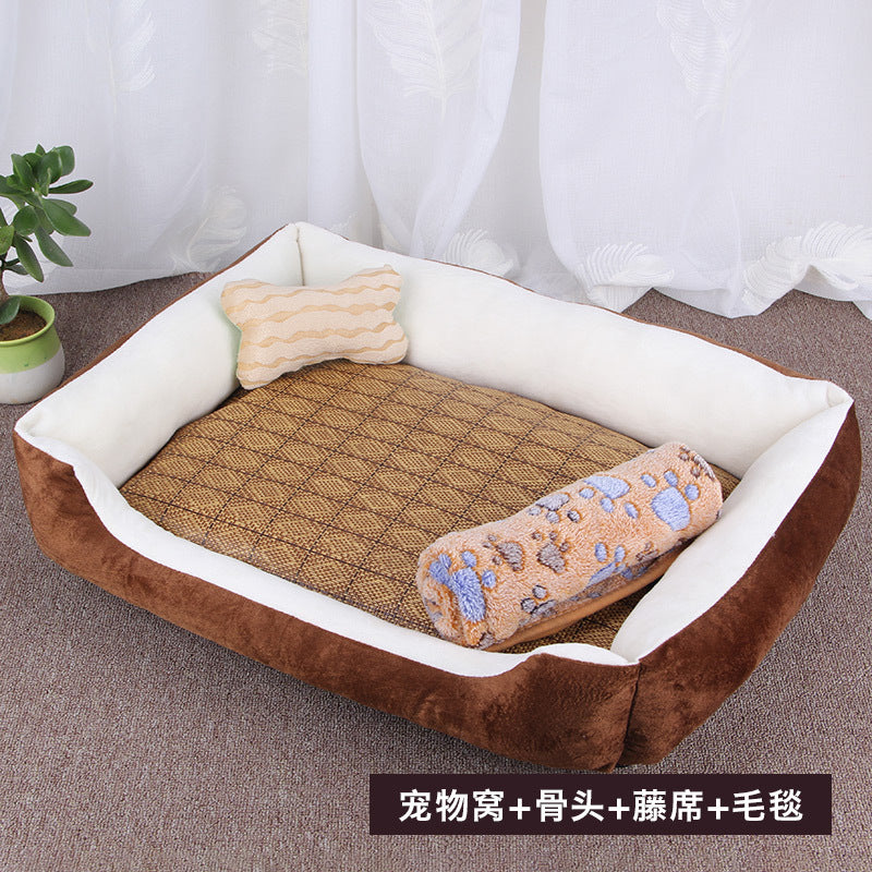 Factory spot dog kennel small, medium and large dog warm dog kennel Net Red pet kennel dog bed dog mat pet supplies wholesale