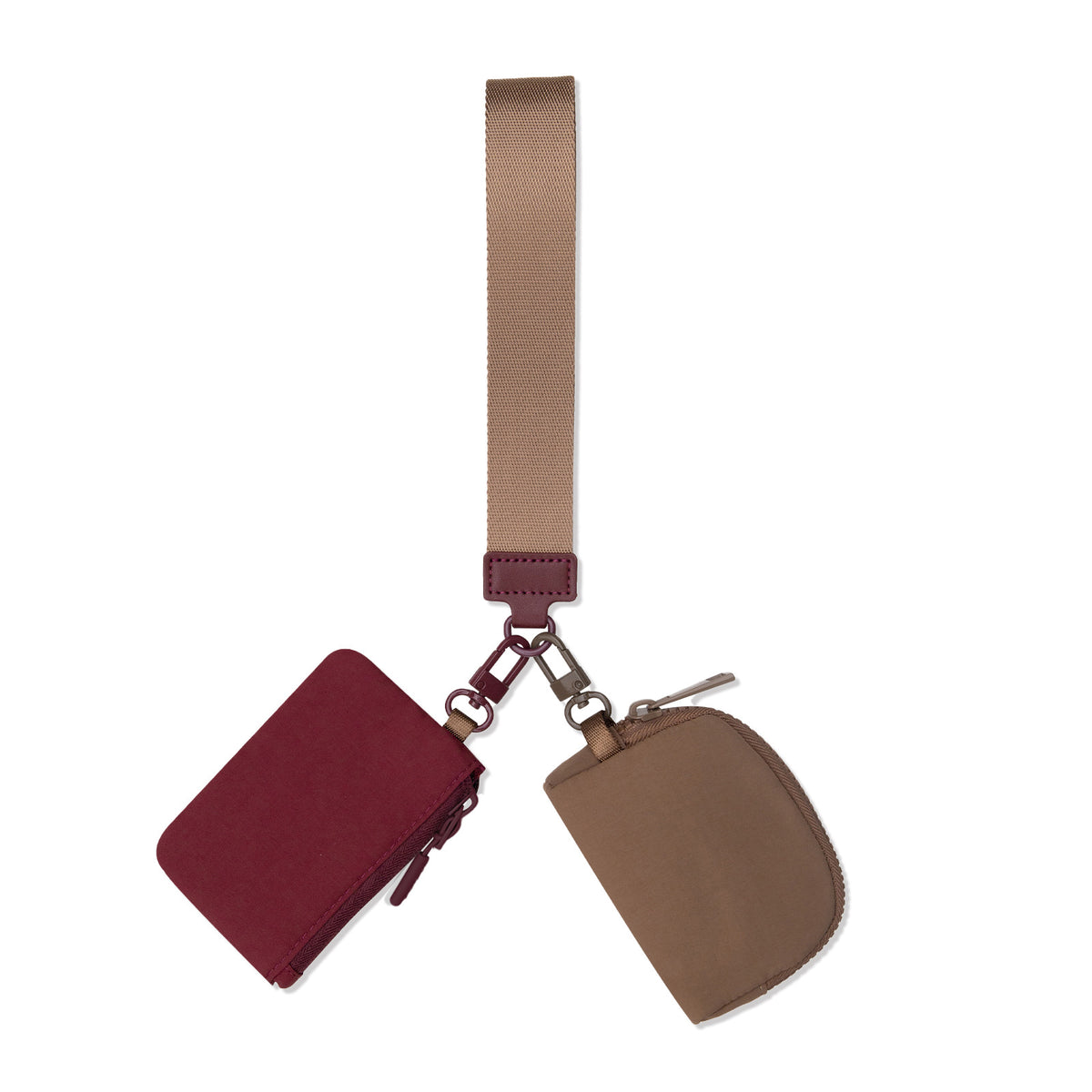 2025 New Lulu Same Style Wrist Bag Portable Lulu Card Bag Bank Card Mini Coin Cosmetics Bag Small Bag