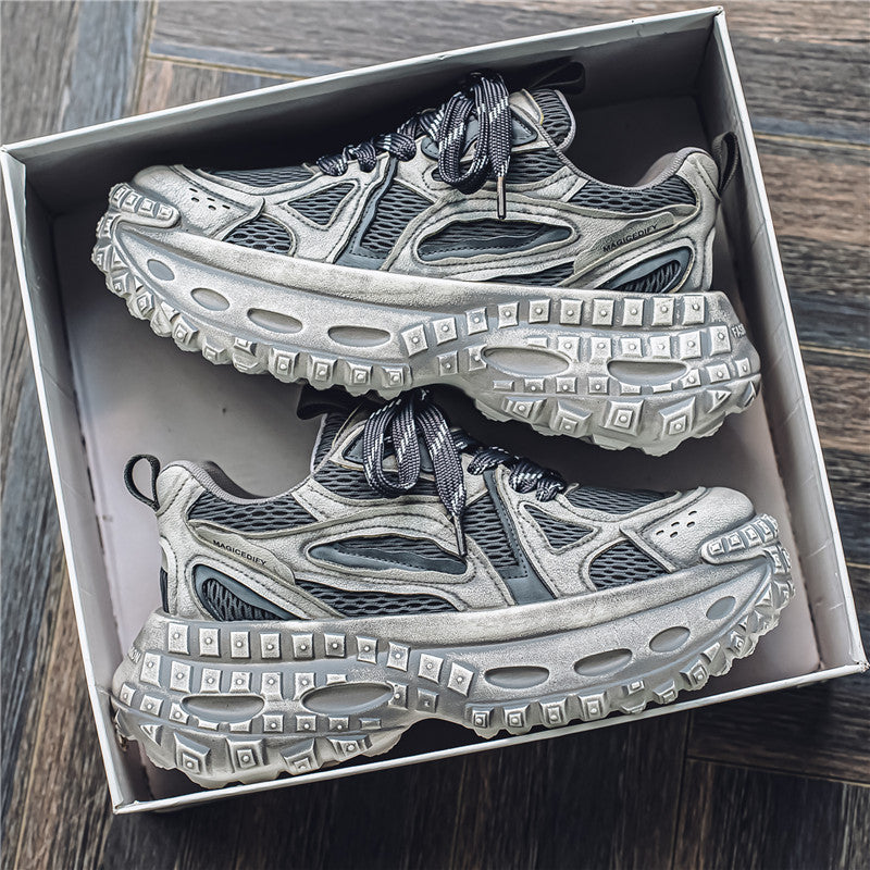 Retro Dad Shoes, Men's Shoes, Cross-Border New Casual Running Shoes, Youth Four-Season Thick-Soled Trendy Shoes, Dirty Sneakers