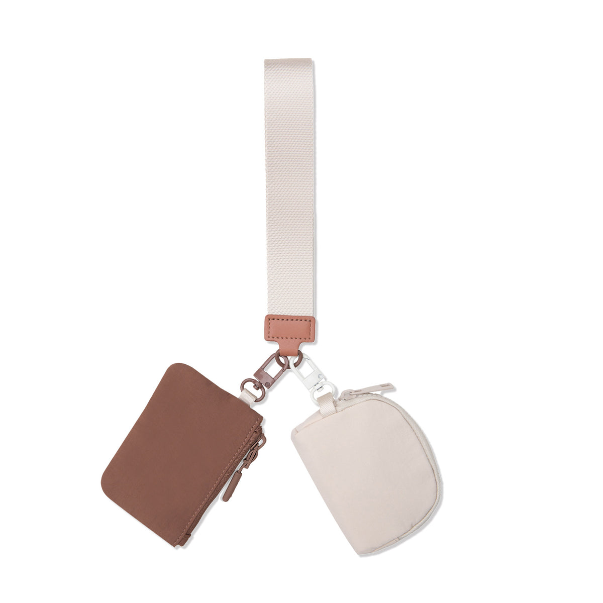 2025 New Lulu Same Style Wrist Bag Portable Lulu Card Bag Bank Card Mini Coin Cosmetics Bag Small Bag