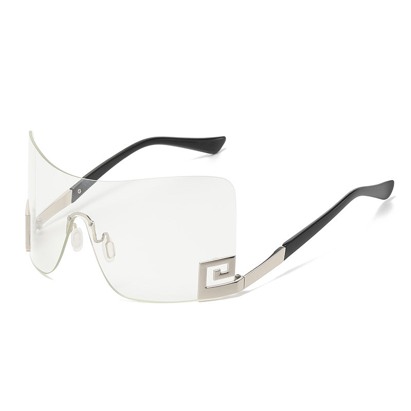 6011 European and American large frame one-piece sunglasses 2023 cross-border y2g personality wild sunglasses wholesale sunglasses