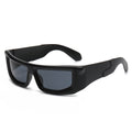Cross-Border Y2K Personalized Cyberpunk Sunglasses European and American Hip-Hop Cool Concave Shape Sunglasses Square Sunglasses