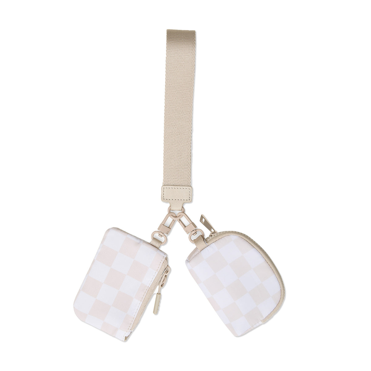 2025 New Lulu Same Style Wrist Bag Portable Lulu Card Bag Bank Card Mini Coin Cosmetics Bag Small Bag