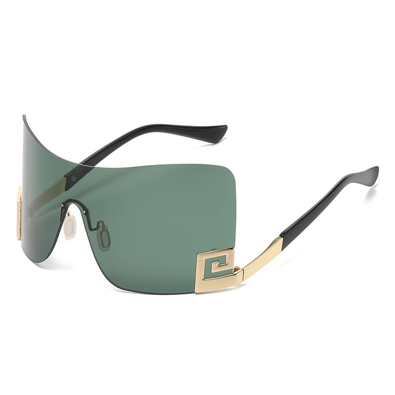 6011 European and American large frame one-piece sunglasses 2023 cross-border y2g personality wild sunglasses wholesale sunglasses