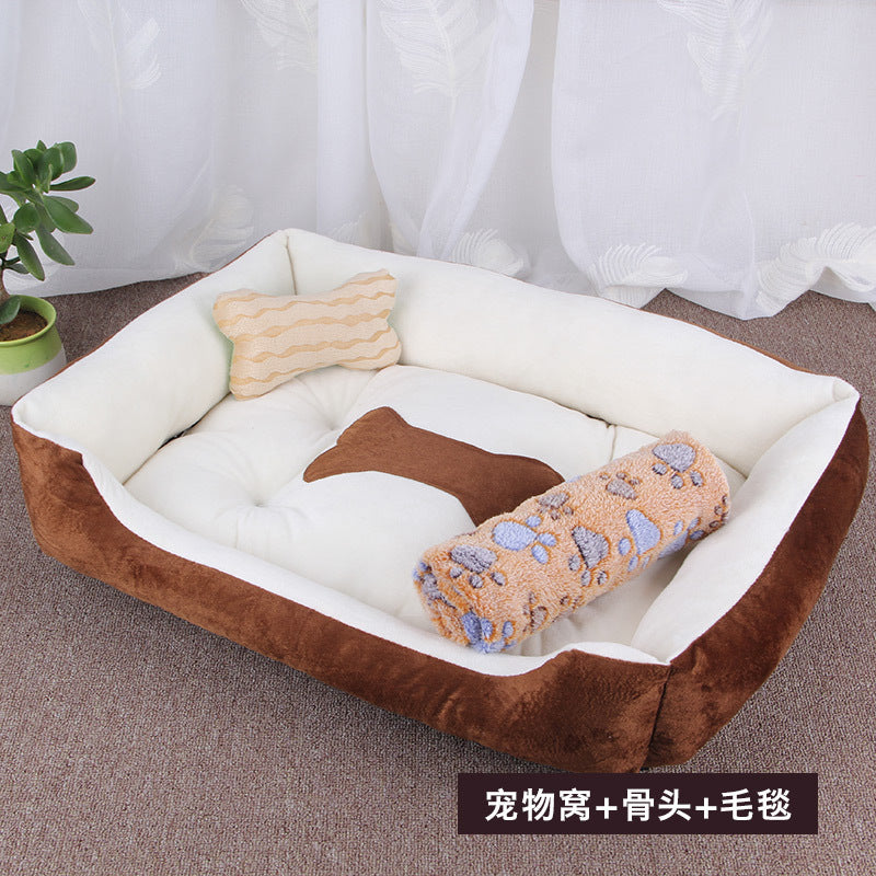 Factory spot dog kennel small, medium and large dog warm dog kennel Net Red pet kennel dog bed dog mat pet supplies wholesale