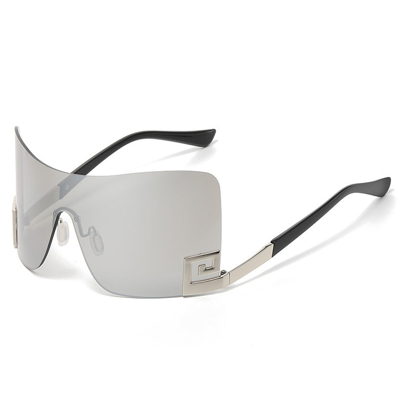 6011 European and American large frame one-piece sunglasses 2023 cross-border y2g personality wild sunglasses wholesale sunglasses