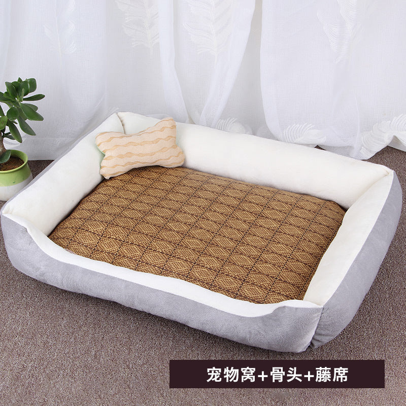 Factory spot dog kennel small, medium and large dog warm dog kennel Net Red pet kennel dog bed dog mat pet supplies wholesale