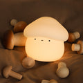 Mushroom Head Night Light USB Charging Timed Dimming Silicone Pat Light Bedroom Bedside Baby Feeding Night Light