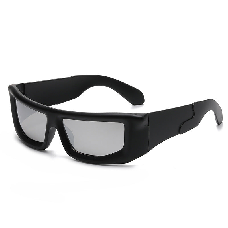 Cross-Border Y2K Personalized Cyberpunk Sunglasses European and American Hip-Hop Cool Concave Shape Sunglasses Square Sunglasses