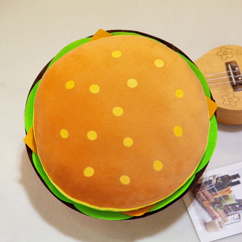 Cross-border French Fries Pillow Toy Creative Cartoon Burger Pillow Plush Toy Doll Photography Props Sofa Pillow