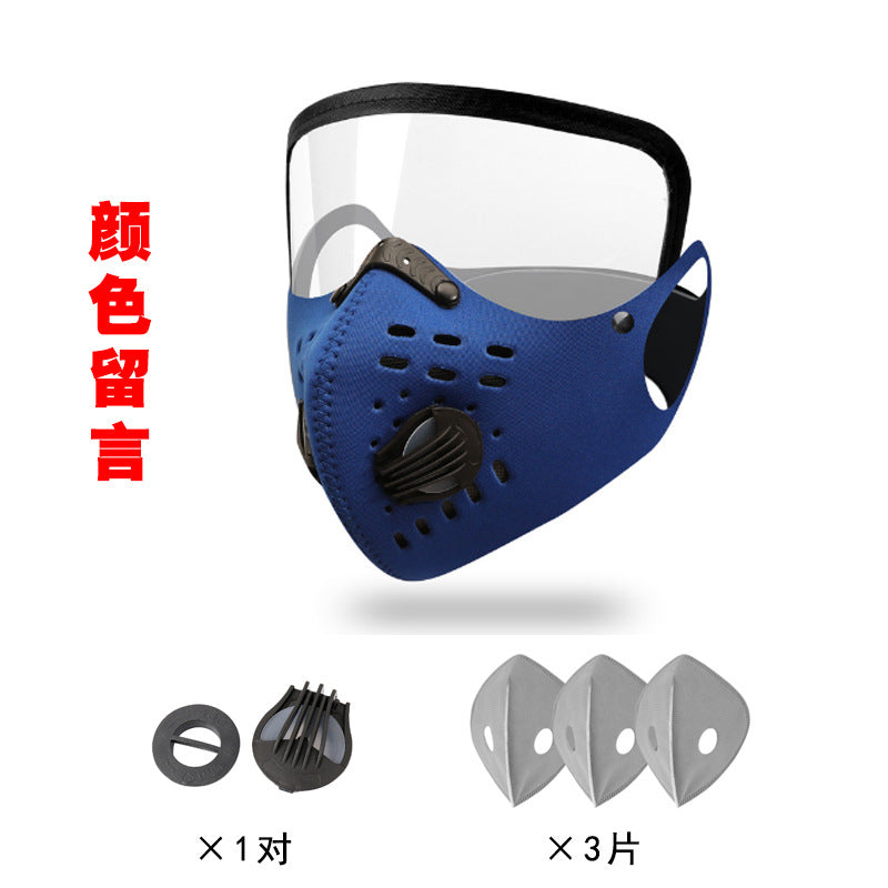 Windproof Dustproof Cycling Face Mask Unisex Bicycle Equipment Warm Running Breathable Activated Carbon Outdoor Sports Face Mask