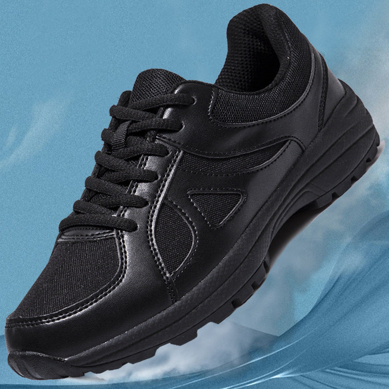 Training Shoes Men's Black Physical Training Shoes Ultra Light Breathable Outdoor Running Shoes Non-Slip Soft Bottom Security Rescue Shoes