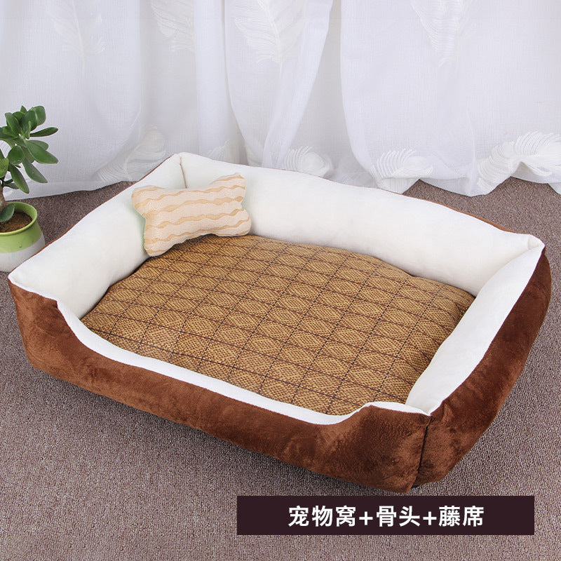 Factory spot dog kennel small, medium and large dog warm dog kennel Net Red pet kennel dog bed dog mat pet supplies wholesale