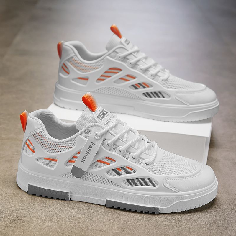 Breathable Mesh Shoes Men's Trendy All-match White Shoes Student Sports Casual Sneakers Trendy Shoes 2025 Summer New
