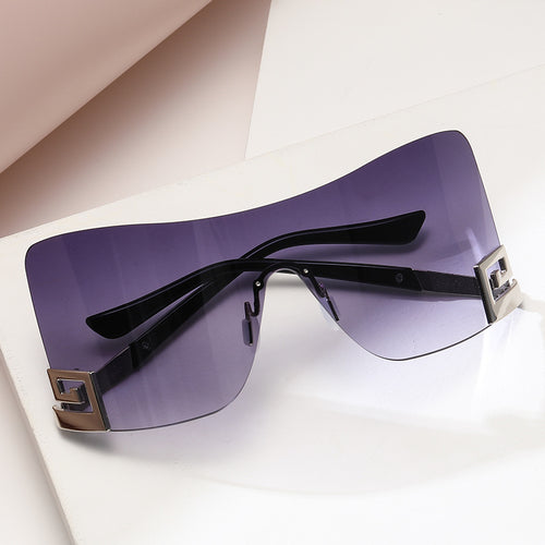 6011 European and American large frame one-piece sunglasses 2023 cross-border y2g personality wild sunglasses wholesale sunglasses