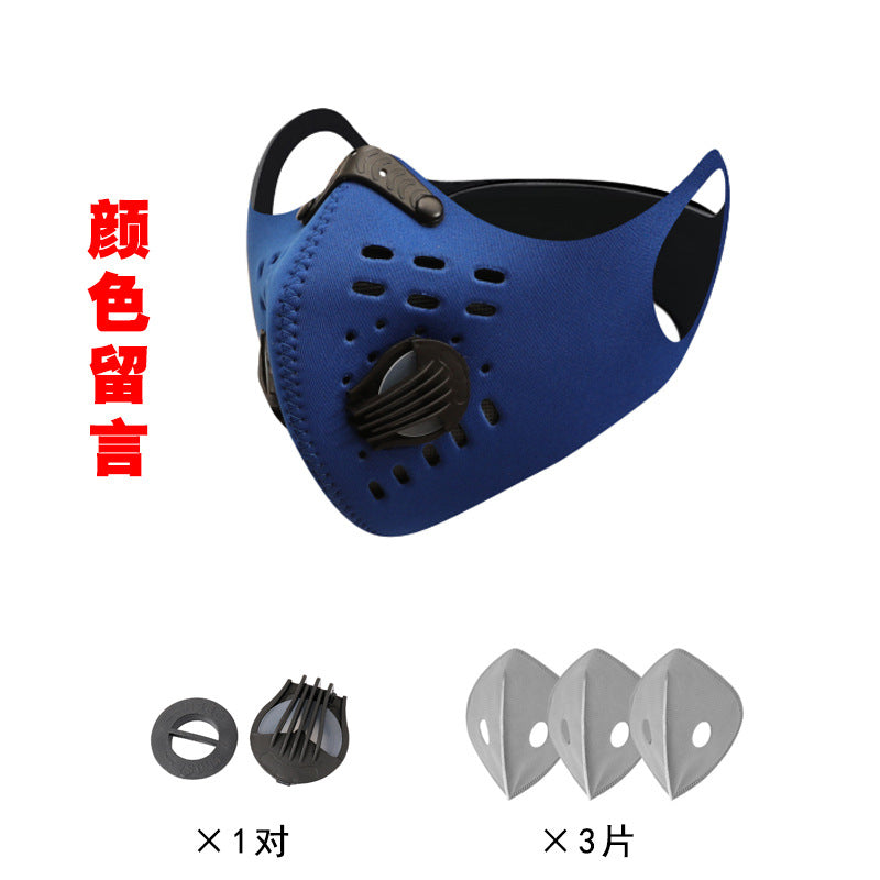 Windproof Dustproof Cycling Face Mask Unisex Bicycle Equipment Warm Running Breathable Activated Carbon Outdoor Sports Face Mask