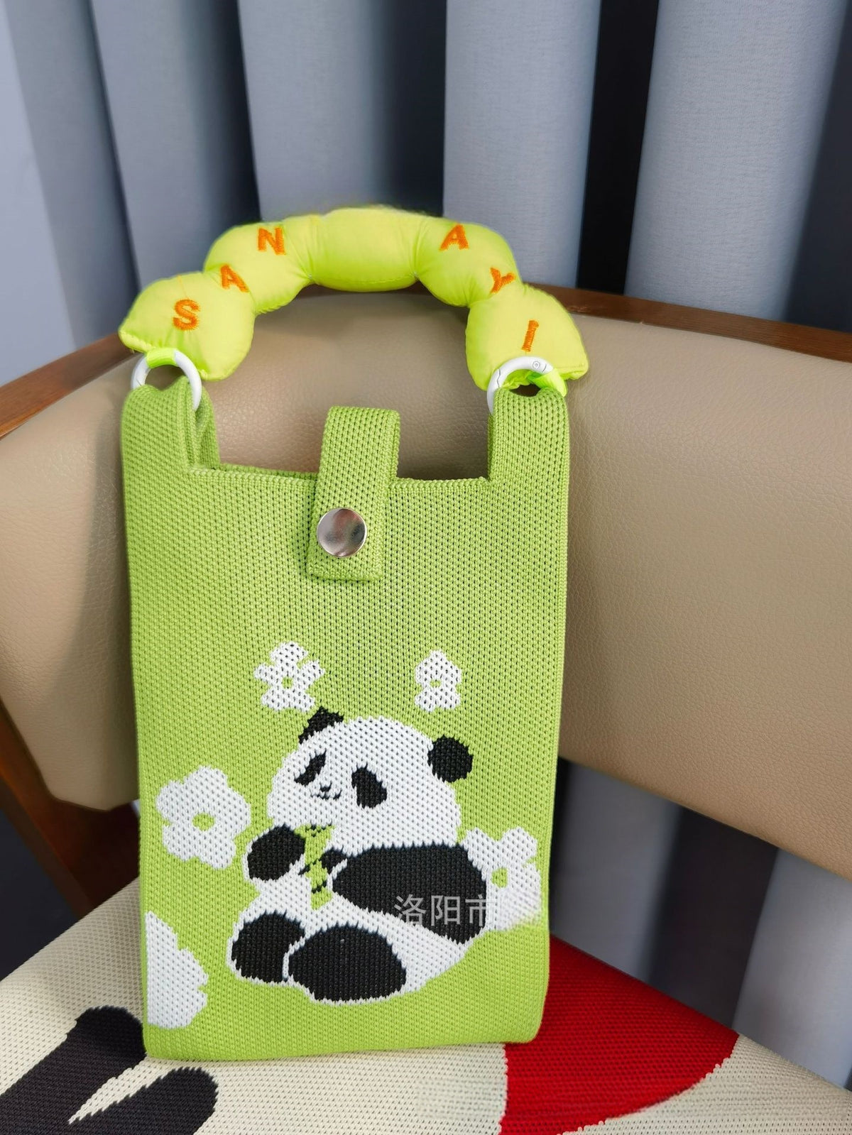 Plaid Mobile Phone Bag Women's Crossbody Bag Mini Small Bag Small and Cute Lightweight Four Seasons Handbag Knitted Bag