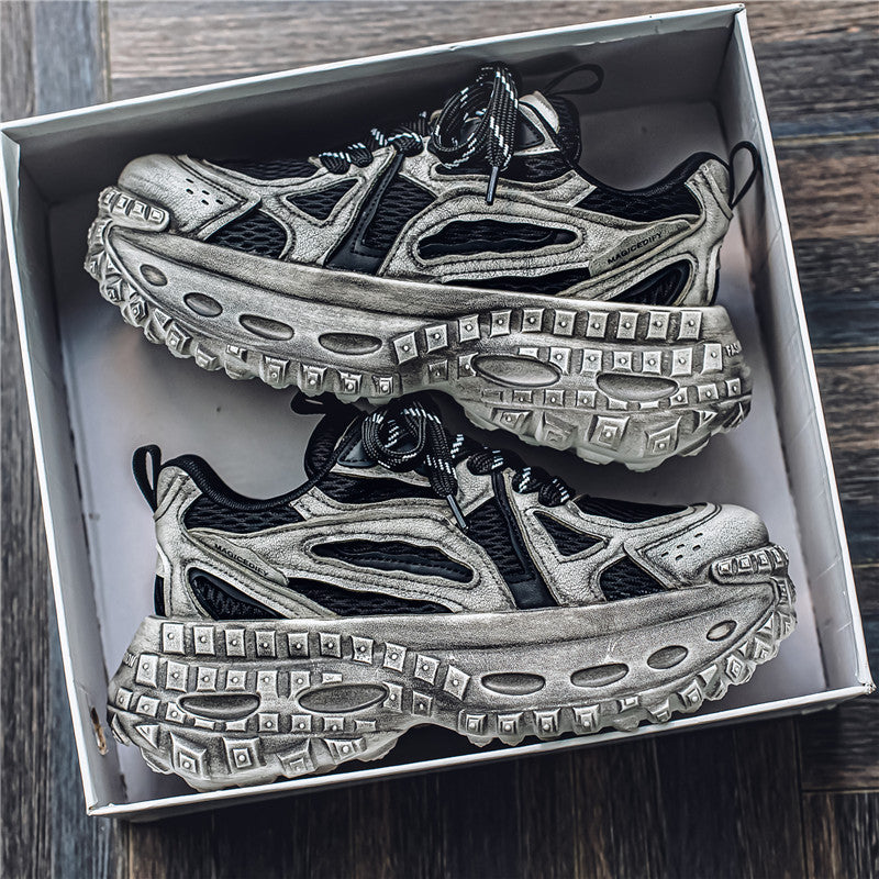 Retro Dad Shoes, Men's Shoes, Cross-Border New Casual Running Shoes, Youth Four-Season Thick-Soled Trendy Shoes, Dirty Sneakers