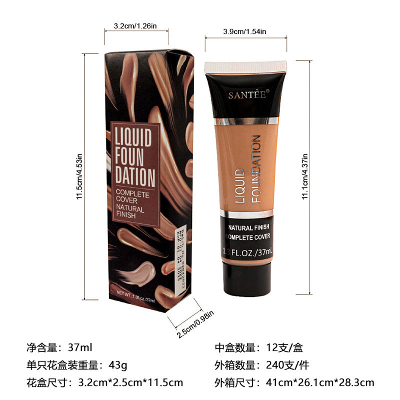 Cross-Border Moisturizing, Brightening, Concealer Foundation, Natural and Long-Lasting Oil-Control Bb Cream, Non-Removing Makeup, European and American Contouring Powder, Moisturizing