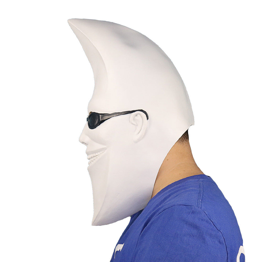 Moon Man with Eyes Handsome Headgear Men and Women Moon Man Mask Prom Party Funny Halloween Props