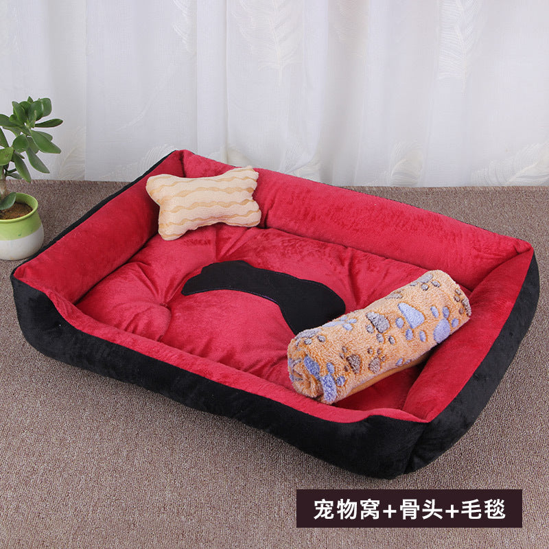 Factory spot dog kennel small, medium and large dog warm dog kennel Net Red pet kennel dog bed dog mat pet supplies wholesale