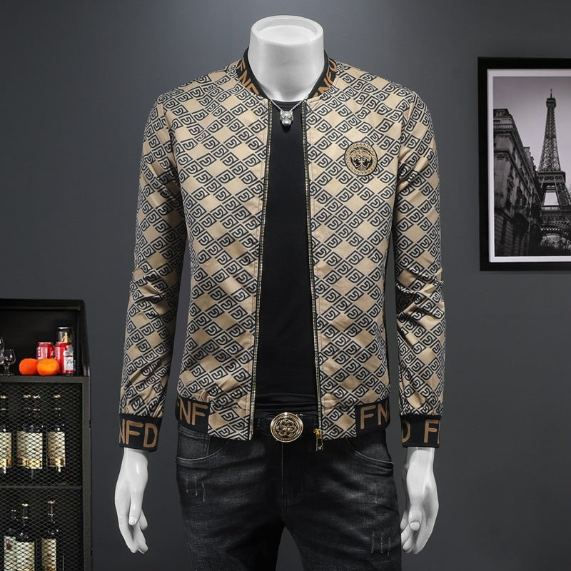 Men's New Autumn Fashion Trend Casual Versatile Men's Jacket Tops