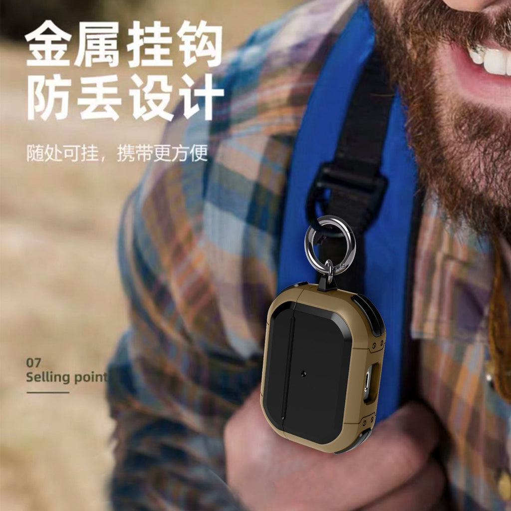 Suitable for AirPods 4 Apple Earphone Case, AirPods Pro 3 Thunder Armor Anti-Drop Earphone Cover, New Mecha Style