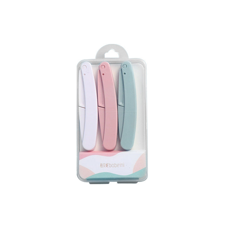 Folding eyebrow knife eyebrow knife women's anti-scratch beginner beauty makeup tool can replace the blade a generation of hair
