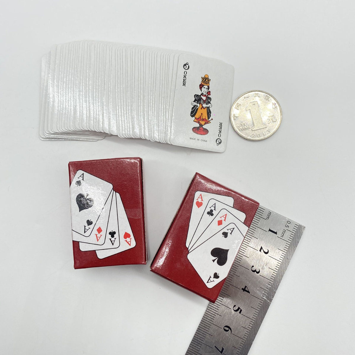 Cute Mini Fingertip Playing Cards Children's Card Poker Travel Table Game Cards Pocket Portable Playing Cards