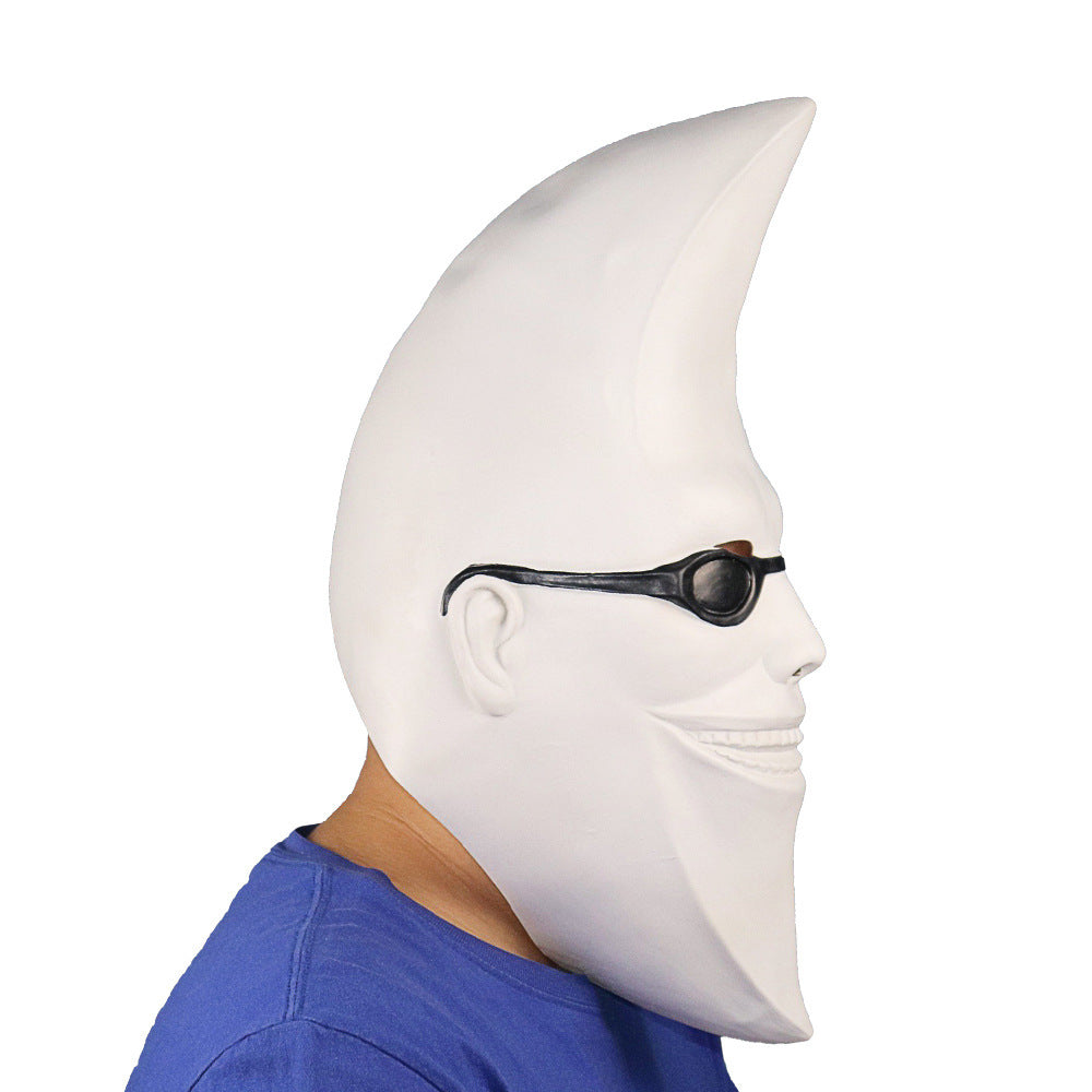 Moon Man with Eyes Handsome Headgear Men and Women Moon Man Mask Prom Party Funny Halloween Props