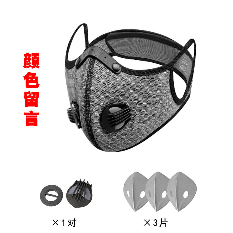 Windproof Dustproof Cycling Face Mask Unisex Bicycle Equipment Warm Running Breathable Activated Carbon Outdoor Sports Face Mask